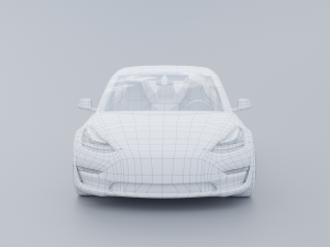Tesla model 3 Modelo 3D