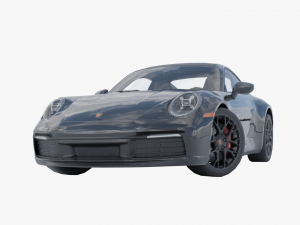 Porsche 911 Carrera 4 GTS low poly 3D 3D 모델