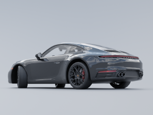 Porsche 911 Carrera 4 GTS low poly 3D 3D Model