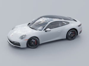 Porsche 911 Carrera 4 GTS low poly 3D 3D Model