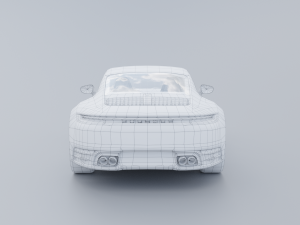 Porsche 911 Carrera 4 GTS low poly 3D 3D Model
