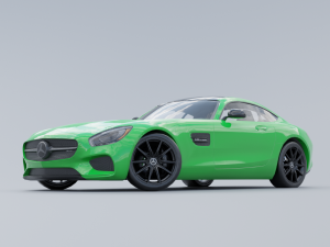 Mercedes-Benz AMG GT 2015 Low-poly 3D 3D-Modell