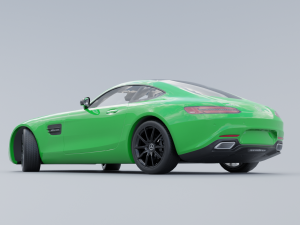 Mercedes-Benz AMG GT 2015 Low-poly 3D 3D-Modell