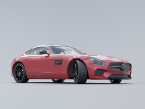 Mercedes-Benz AMG GT 2015 Low-poly 3D 3D-Modell