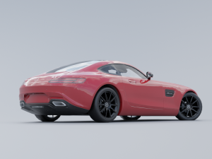 Mercedes-Benz AMG GT 2015 Low-poly 3D 3D-Modell