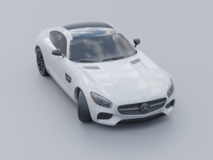 Mercedes-Benz AMG GT 2015 Low-poly 3D 3D-Modell