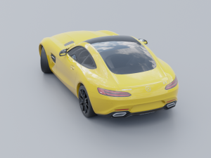 Mercedes-Benz AMG GT 2015 Low-poly 3D 3D-Modell