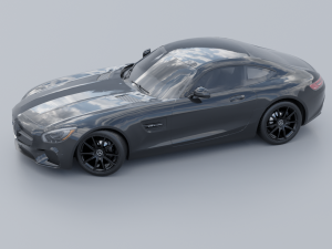 Mercedes-Benz AMG GT 2015 Low-poly 3D 3D-Modell