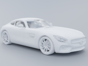 Mercedes-Benz AMG GT 2015 Low-poly 3D 3D-Modell
