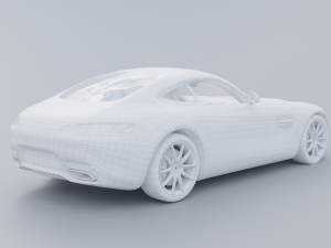 Mercedes-Benz AMG GT 2015 Low-poly 3D 3D-Modell