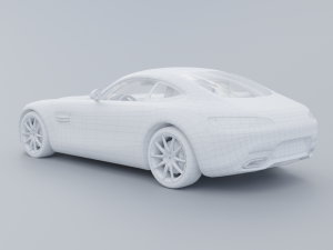 Mercedes-Benz AMG GT 2015 Low-poly 3D 3D-Modell