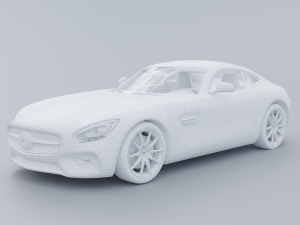 Mercedes-Benz AMG GT 2015 Low-poly 3D 3D-Modell