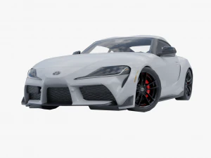 Toyota Supra A90 Low-Poly 3D 3D Modell