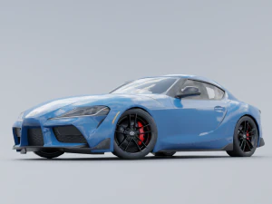 Toyota Supra A90 Low-poly 3D 3D Model