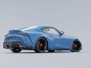 Toyota Supra A90 Low-poly 3D 3D Model