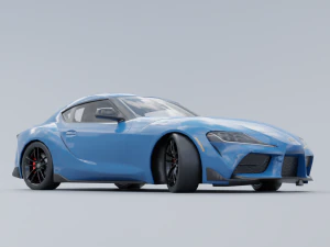 Toyota Supra A90 Low-poly 3D 3D Model