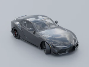 Toyota Supra A90 Low-poly 3D 3D Model