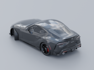 Toyota Supra A90 Low-poly 3D 3D Модель