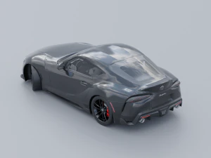 Toyota Supra A90 Low-poly 3D 3D Model