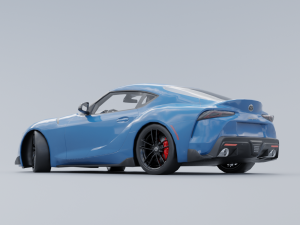 Toyota Supra A90 Low-poly 3D 3D Модель