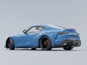 Toyota Supra A90 Low-poly 3D 3D Model