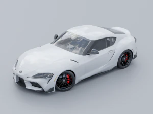 Toyota Supra A90 Low-poly 3D 3D Model