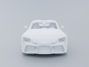 Toyota Supra A90 Low-poly 3D 3D Модель