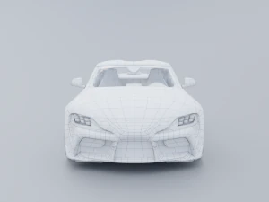 Toyota Supra A90 Low-poly 3D 3D Model