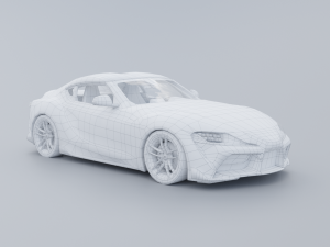 Toyota Supra A90 Low-poly 3D 3D Модель