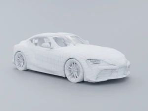 Toyota Supra A90 Low-poly 3D 3D Model