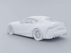 Toyota Supra A90 Low-poly 3D 3D Модель