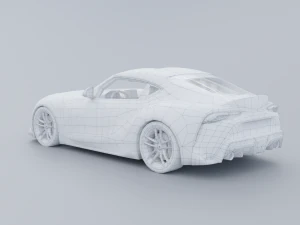 Toyota Supra A90 Low-poly 3D 3D Model