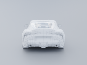 Toyota Supra A90 Low-poly 3D 3D Модель