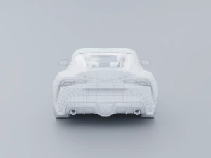 Toyota Supra A90 Low-poly 3D 3D Model