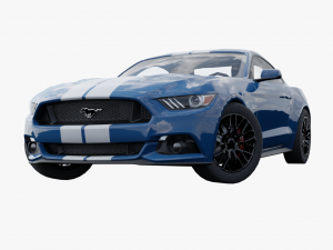 Mustang low poly Low-poly 3D 3D 모델
