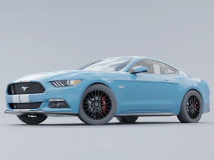 Mustang low poly Low-poly 3D 3D Model