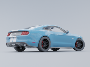 Mustang low poly Low-poly 3D 3D 모델