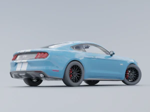 Mustang low poly Low-poly 3D 3D Model