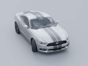 Mustang low poly Low-poly 3D 3D 모델