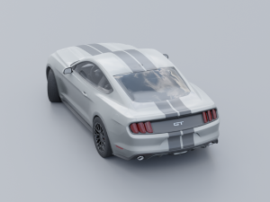 Mustang low poly Low-poly 3D 3D 모델