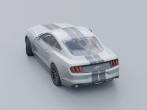 Mustang low poly Low-poly 3D 3D Model