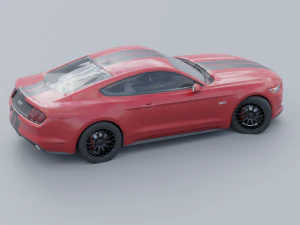 Mustang low poly Low-poly 3D 3D Model