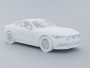 Mustang low poly Low-poly 3D 3D 모델