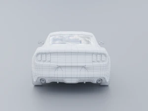 Mustang low poly Low-poly 3D 3D Model