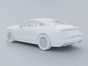 Mustang low poly Low-poly 3D 3D Model