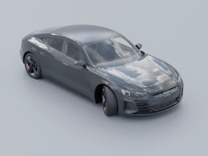 AudiE-tron GT Low-poly 3D 3D Model