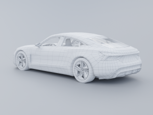 AudiE-tron GT Low-poly 3D Modèle 3D