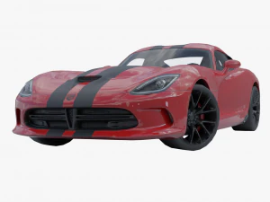 Dodge Viper GTS baixo poli Modelo 3D Modelo 3D