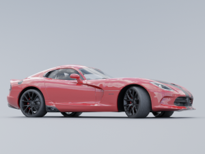 Dodge Viper GTS Low-poly 3D Modelo 3D