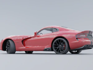 Dodge Viper GTS Low-poly 3D 3D Model